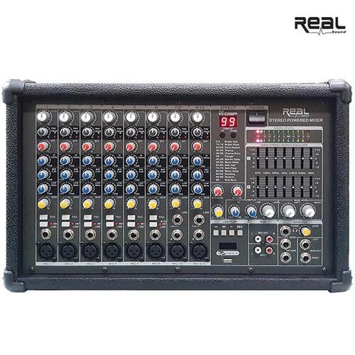 REAL RPM7800 650W+650W 파워드믹서 RPM-7800